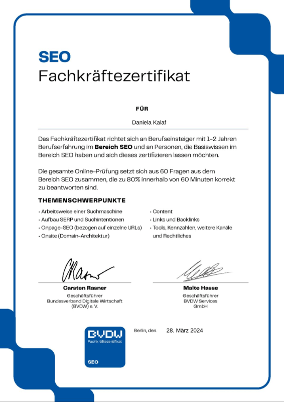  BVDW Zertifikat - Nexus Solutions Halalmarketing 